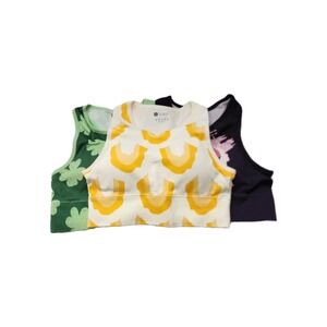 Women 3 Pack Seamless Scoop Neck  Fir Support Workput Bra Size Small Brand New